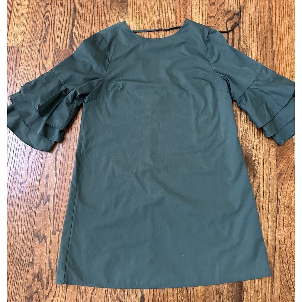 Blueh Ciel Women's Green Bell Sleeve Dress Size L
